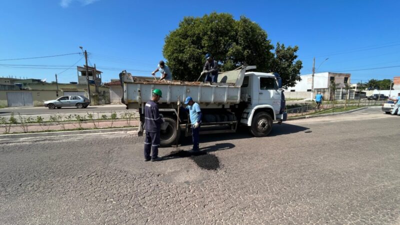 Quissamã intensifica operação Tapa Buracos em vias do município