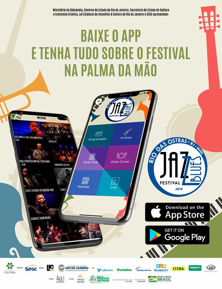 Confira o app do Rio das Ostras Jazz & Blues e aproveite o melhor do Festival