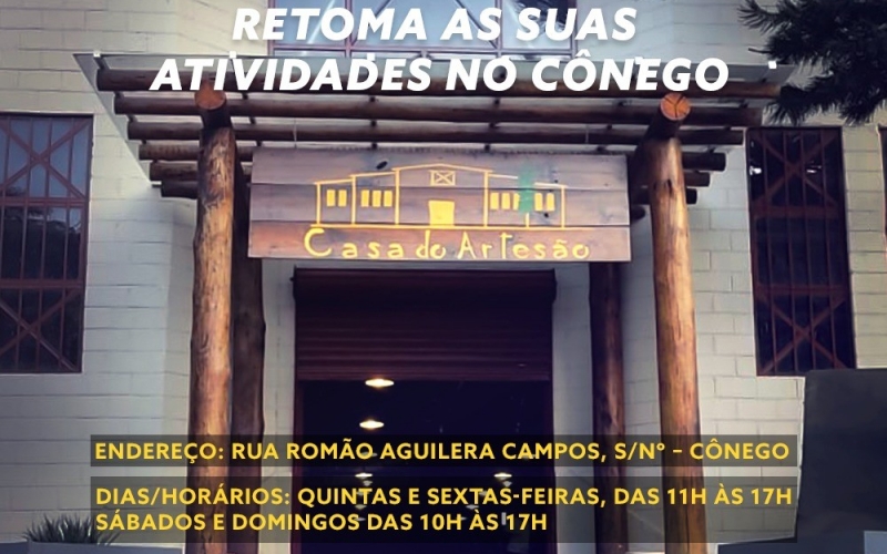 CASA DO ARTESÃO RETOMA AS SUAS ATIVIDADES