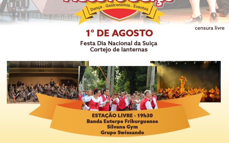 Festividades do agosto suíço em Nova Friburgo 