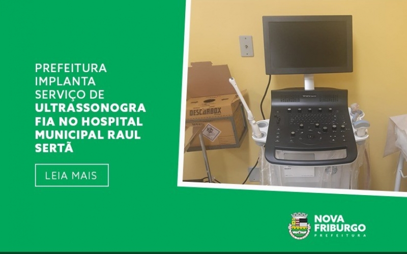 Hospital Raul Sertã recebe máquina de ultrassonografia 