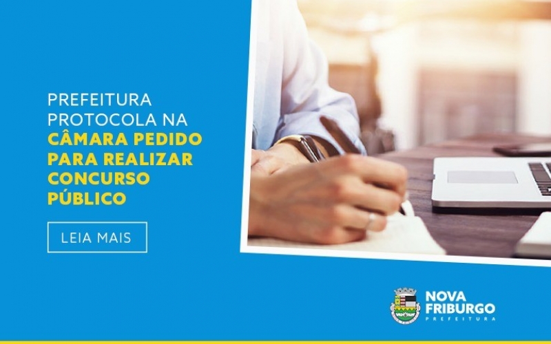 Prefeitura pede à Câmara autorização para realizar concurso