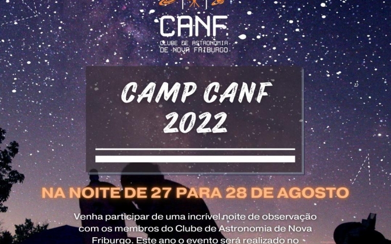 Clube de Astronomia realizará o 3º Camp Canf