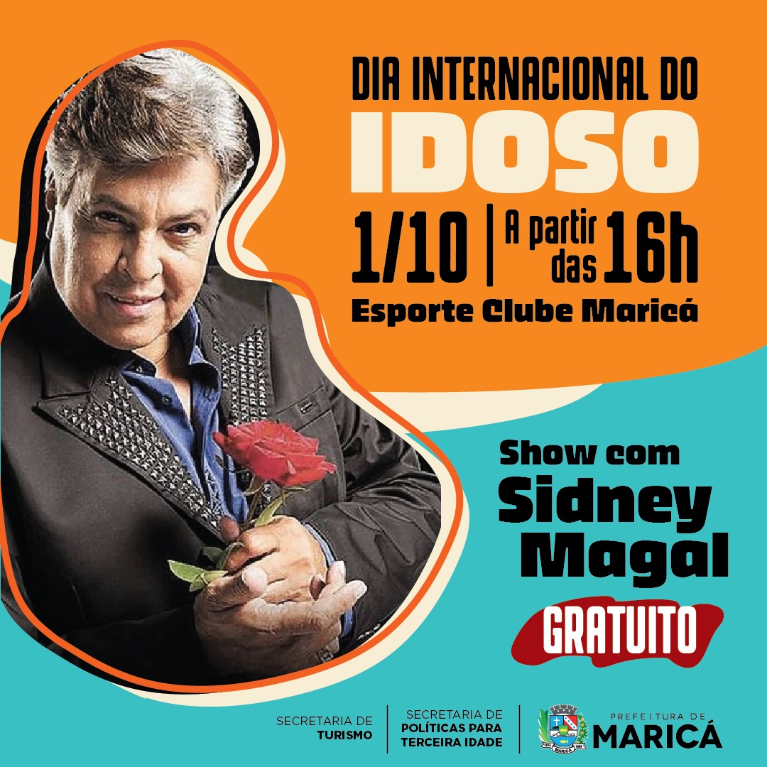 Maricá comemora o Dia do Idoso com show de Sidney Magal