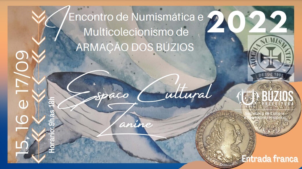 Búzios sediará 1ºEncontro de Numismática e Multicolecionismo