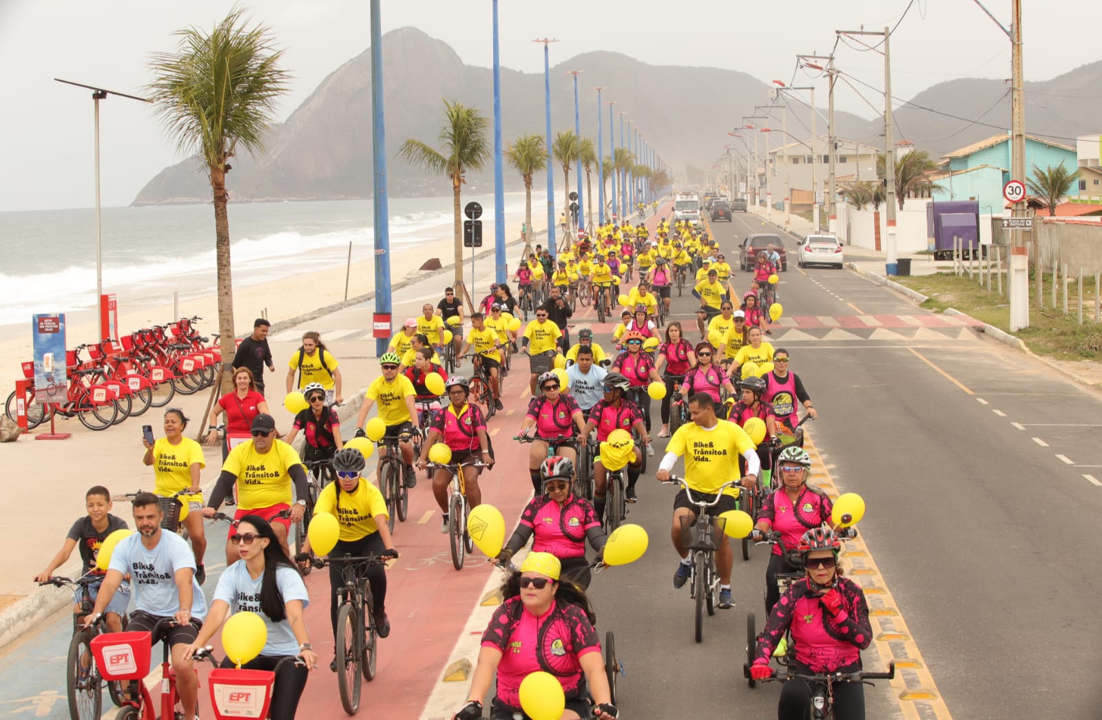 Passeio ciclístico encerra a Semana Nacional do Trânsito