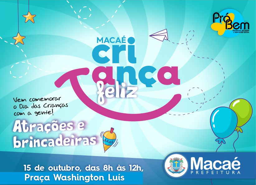 Macaé tem programação especial para o Dia das Crianças