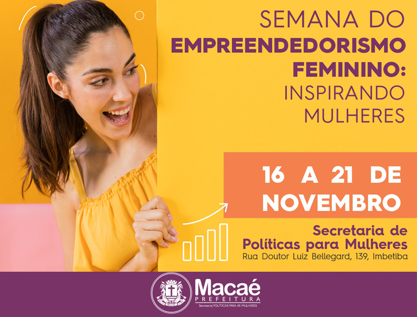 Macaé terá Semana do Empreendedorismo Feminino