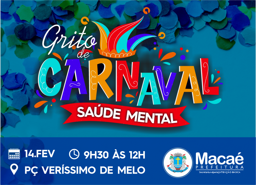 Saúde Mental terá Grito de Carnaval na Praça Veríssimo de Melo