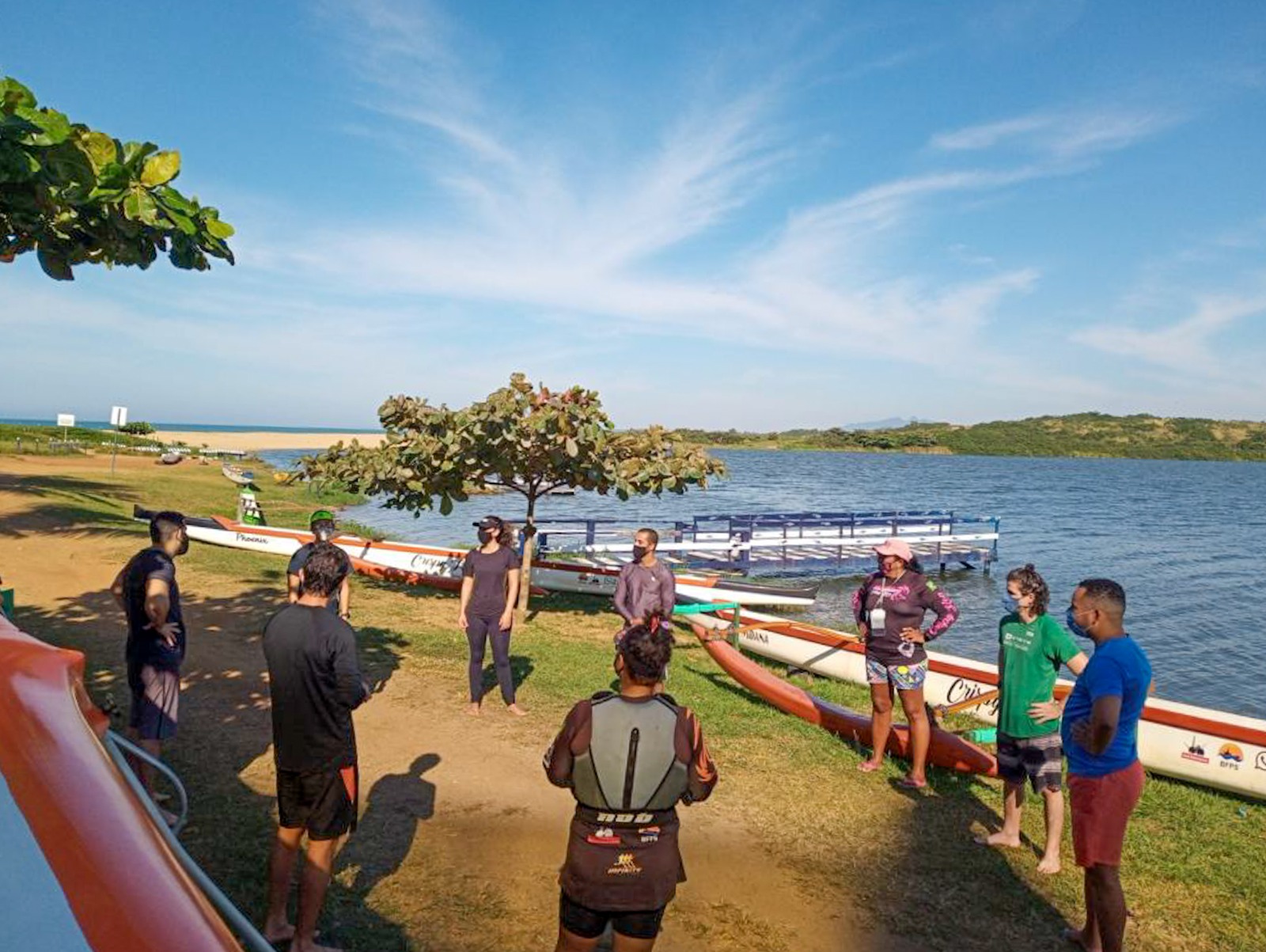 Projeto de extensão de canoagem retoma atividades na Lagoa de Imboassica