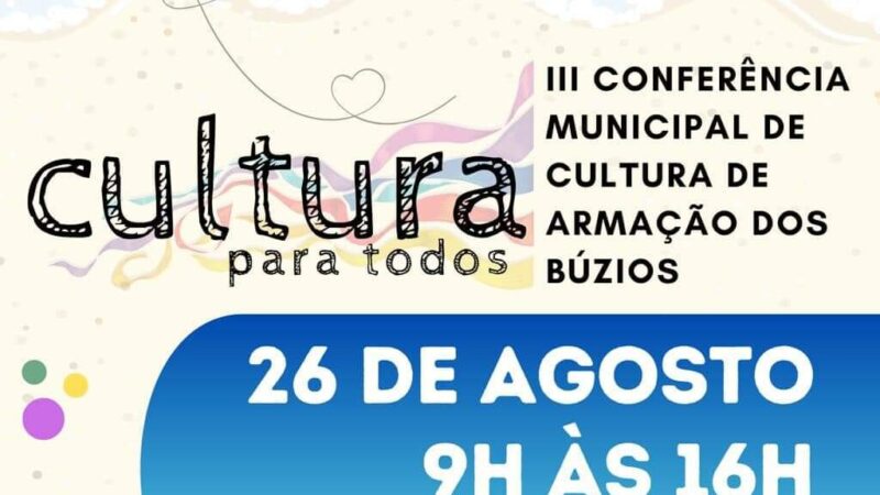 III Conferência Municipal de Cultura acontecerá em 26 de agosto