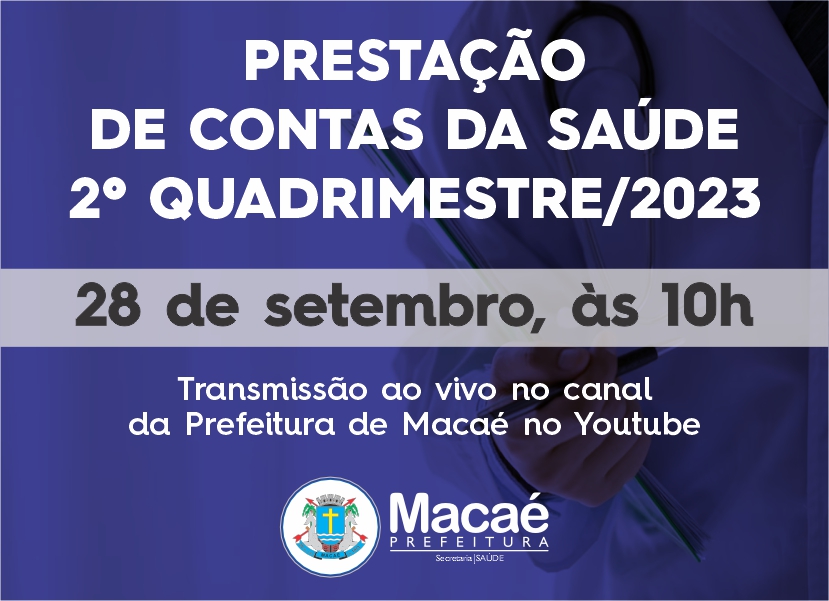 Saúde faz prestação de contas amanhã