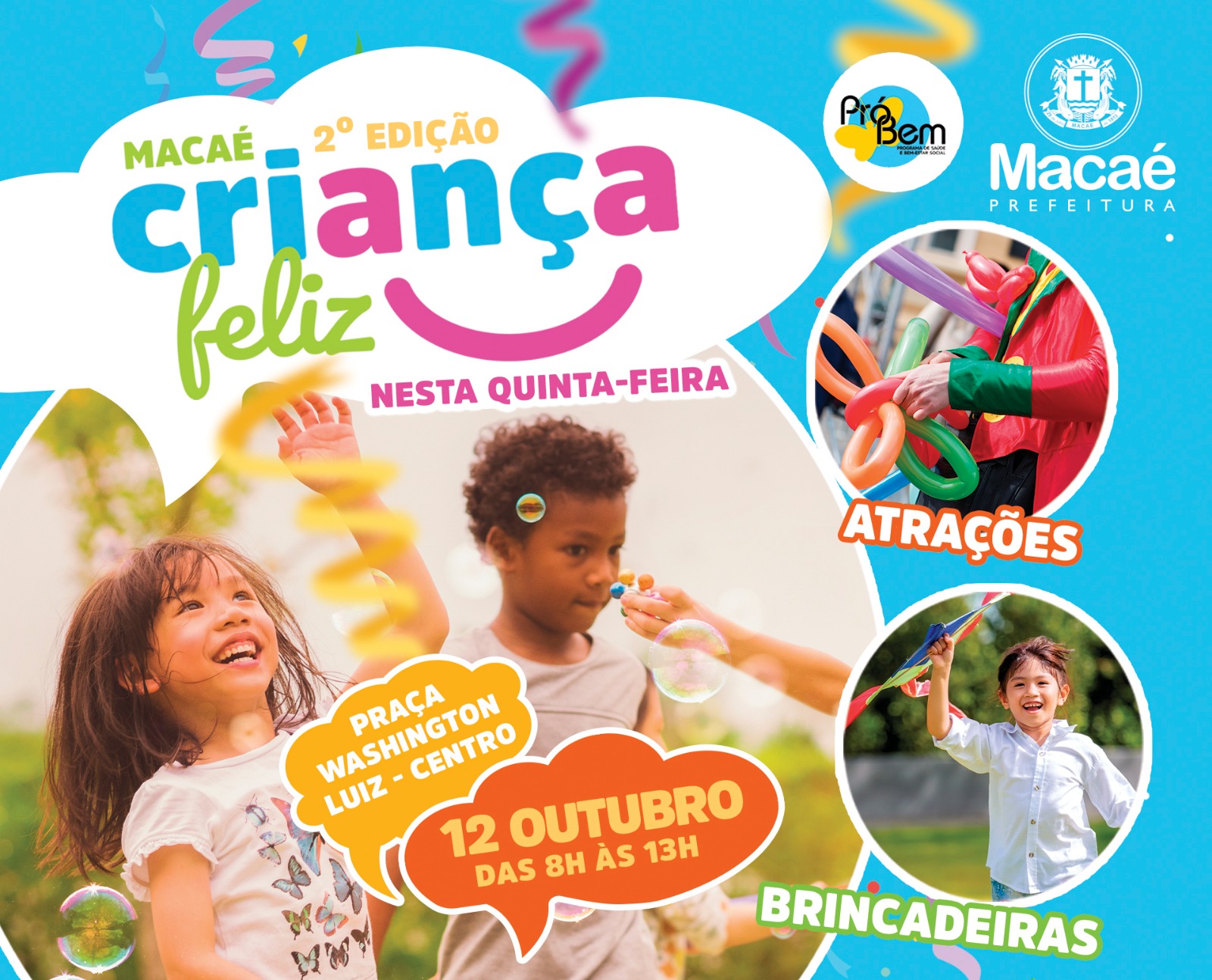 ‘Macaé Criança Feliz’ será nesta quinta-feira