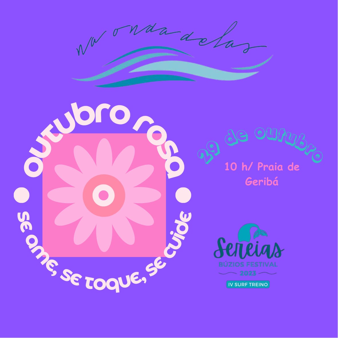 Sereias Búzios festival acontecerá neste domingo, 29 de outubro