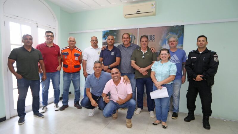 Reunião para tratar da segurança durante a festa de aniversário da cidade aconteceu na sede da prefeitura