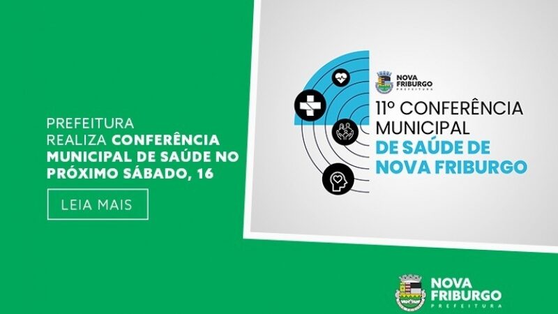 Prefeitura realiza conferência municipal de saúde no próximo sábado, 16