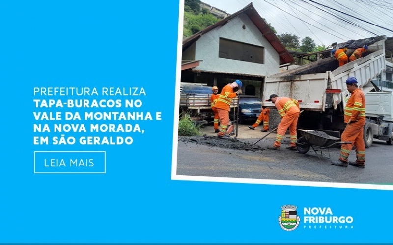 Tapa-buracos no Vale da Montanha e na Nova Morada, em São Geraldo