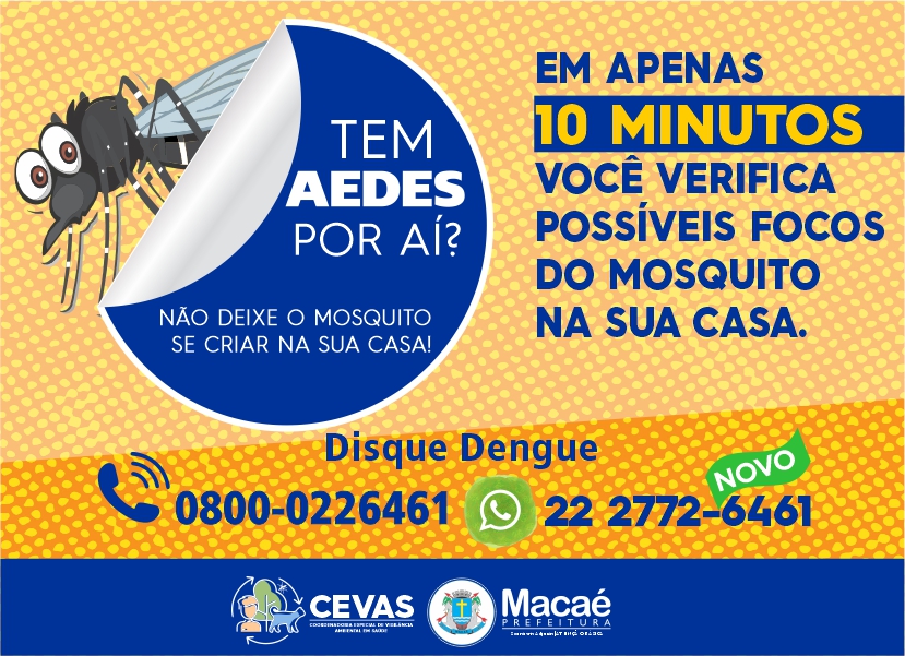 Prefeitura orienta que a prevenção é o melhor remédio contra a dengue