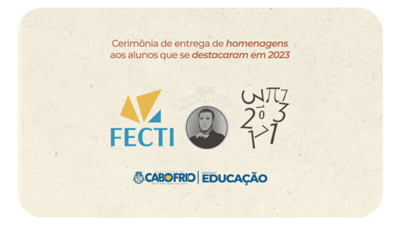 Educação de Cabo Frio homenageia, na segunda (29), estudantes que se destacaram em 2023