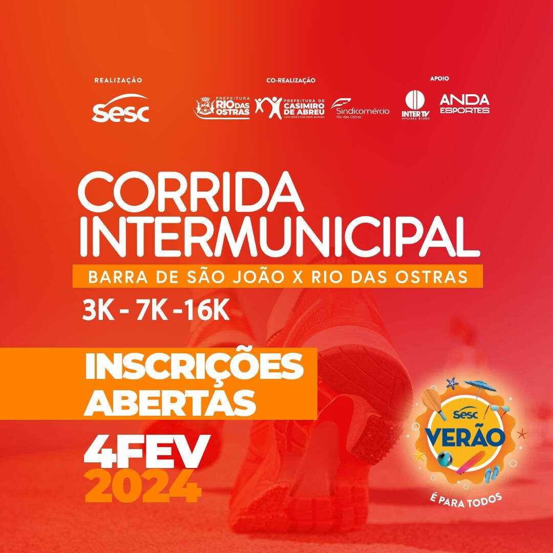 Vem aí a Corrida Intermunicipal Barra de São João x Rio das Ostras