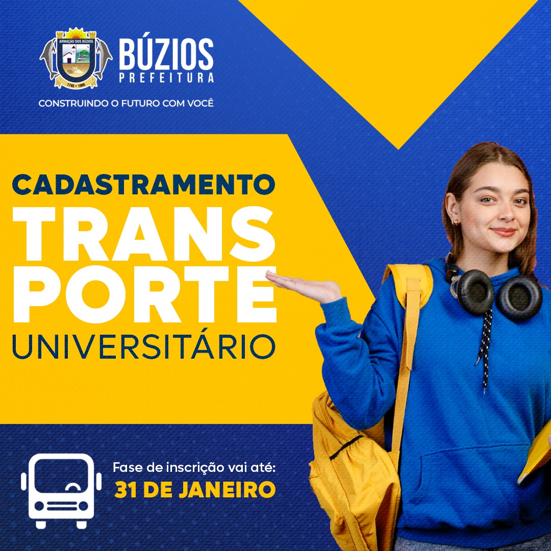 Prefeitura de Búzios abre inscrição para cadastro de Transporte Universitário 2024