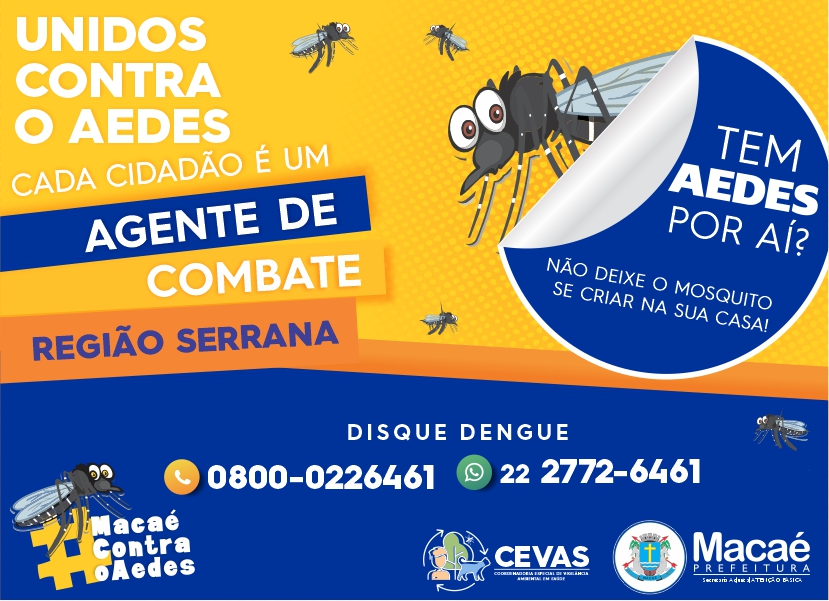 Ações de combate ao Aedes aegypti se intensificam na Região Serrana