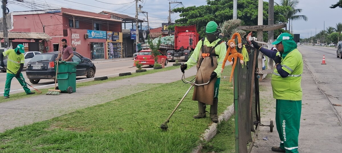 Prefeitura intensifica serviço de limpeza no Farol de São Tomé