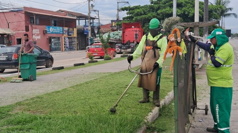 Comsercaf inicia mutirão de limpeza e ordenamento em Tamoios