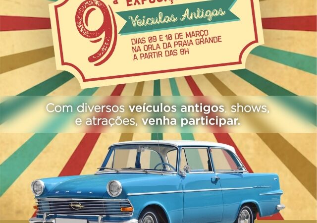 Orla da Praia Grande receberá a 9ª Exposição de Veículos Antigos