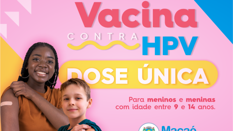 Saúde oferta vacina contra HPV em dose única