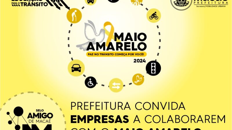 Maio Amarelo: empresas podem ser parceiras da campanha