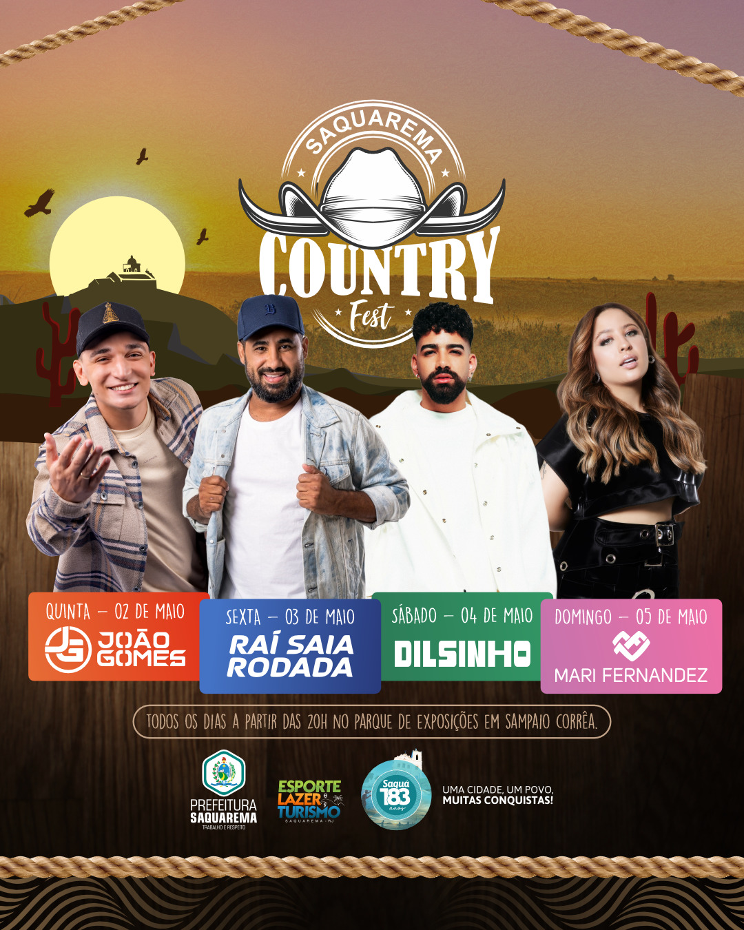 Prefeitura vai realizar 4ª edição do Saquarema Country Fest
