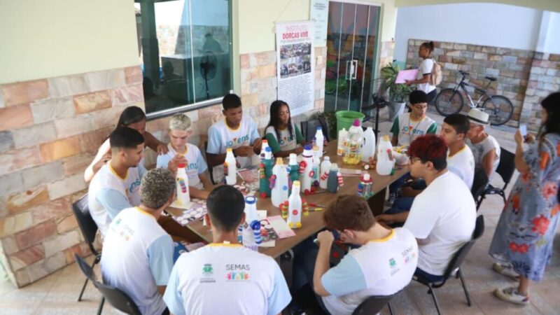 Programa Municipal de Educação Ambiental realiza oficina de confecção de brinquedos