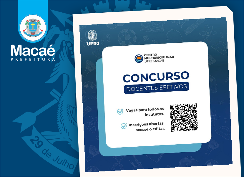 Inscrições para concurso para professor da UFRJ/Macaé terminam na quinta-feira (9)