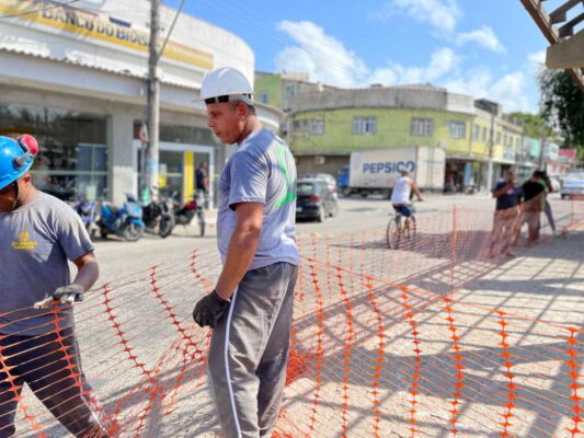 Obras de reforma do terminal de ônibus avançam em São Pedro da Aldeia