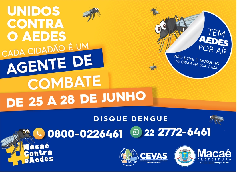 Cevas prossegue com ações de combate ao Aedes nesta semana