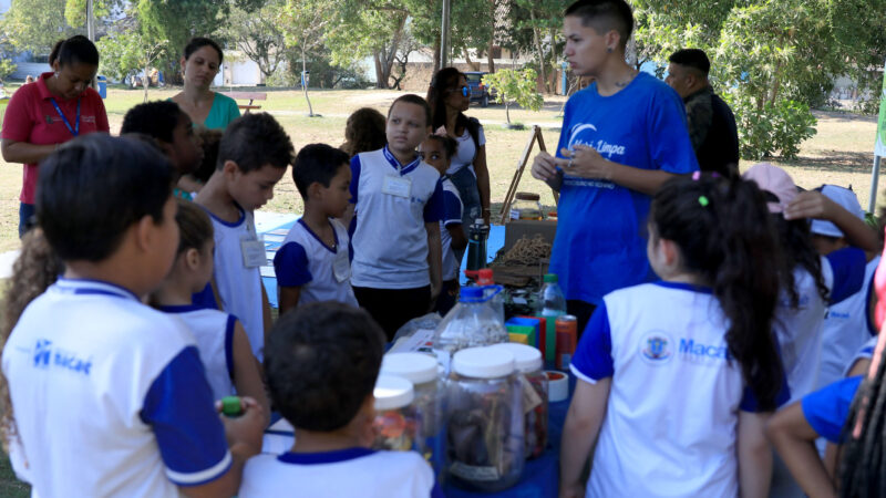 Junho Verde encerra ações com alunos da rede na Lagoa de Imboassica