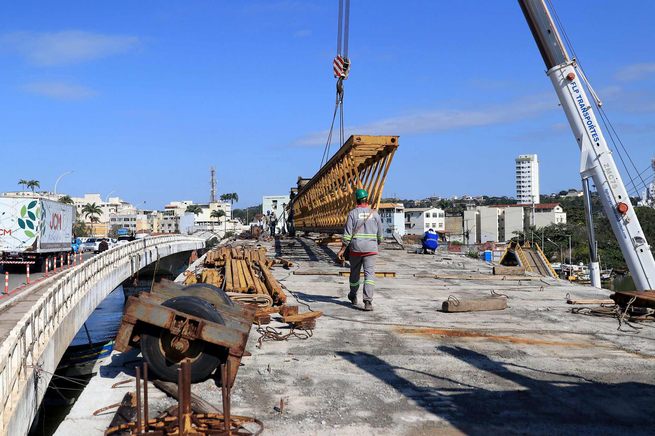 Obras da nova ponte da Barra chegam a 90%