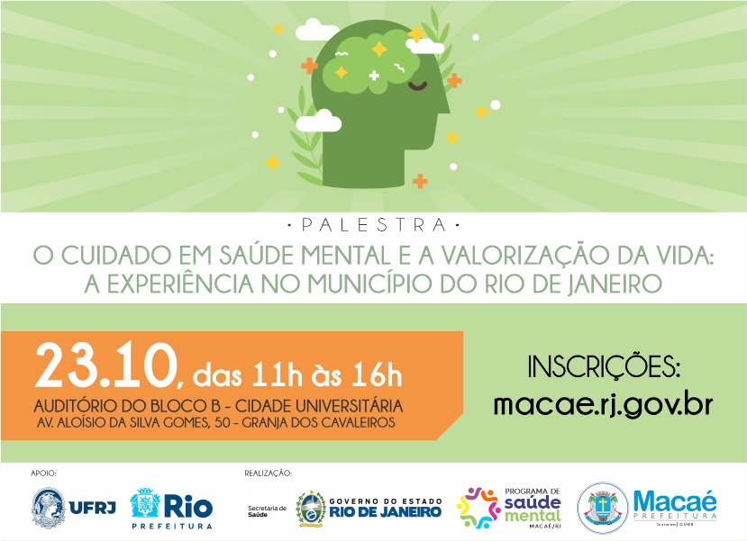 Ciclo de palestras sobre Saúde Mental inicia nesta quarta