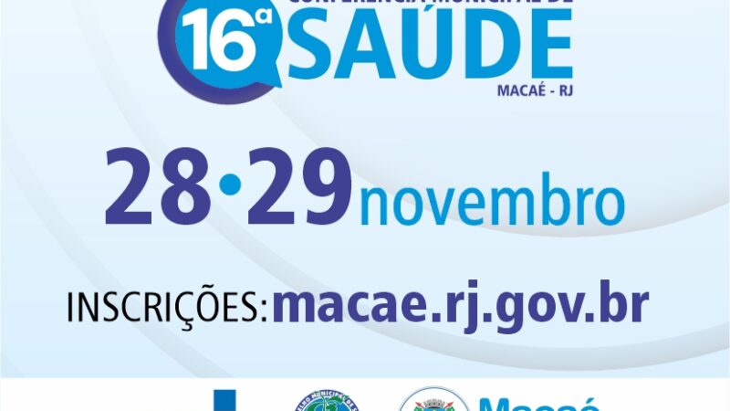 Inscrições abertas para a Conferência Municipal de Saúde