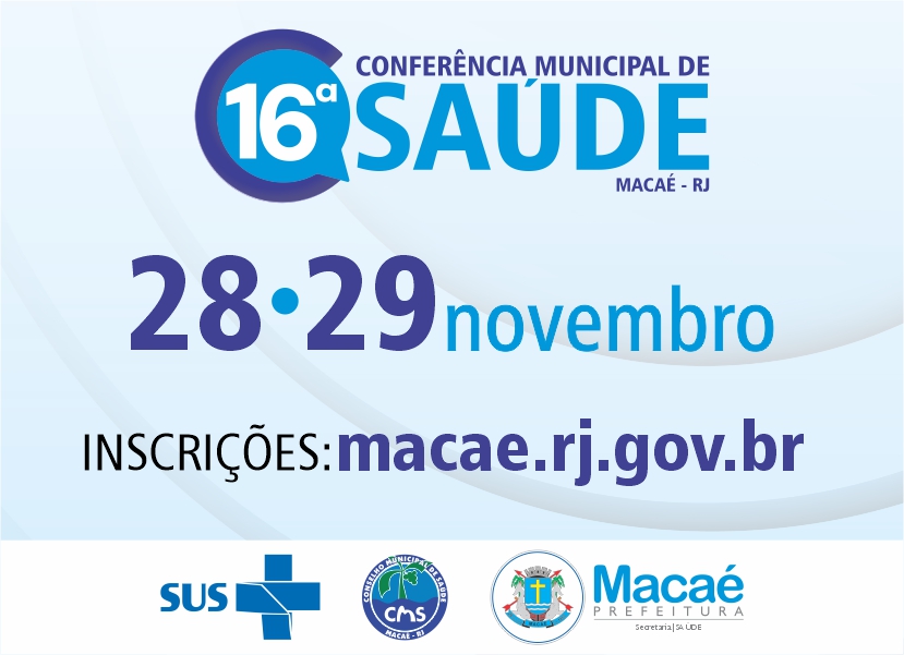 Inscrições abertas para a Conferência Municipal de Saúde