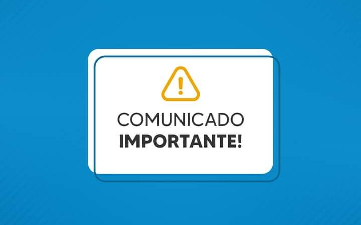 COMUNICADO: feriado do Dia do Funcionário Público