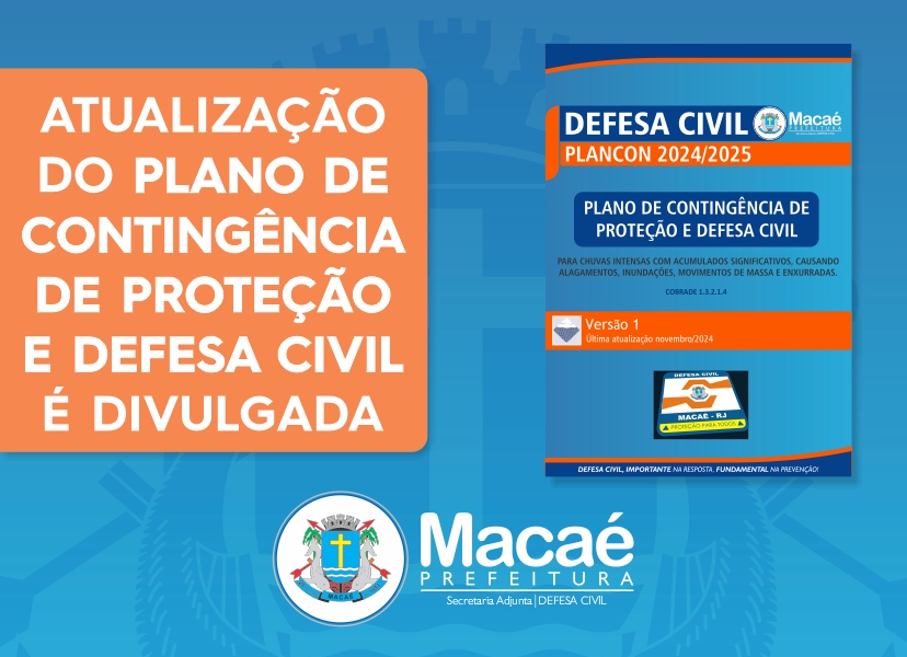 Atualização do Plano de Contingência de Proteção e Defesa Civil é divulgada