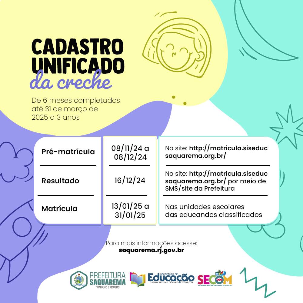 Prefeitura vai iniciar Cadastro Unificado das Creches para 2025