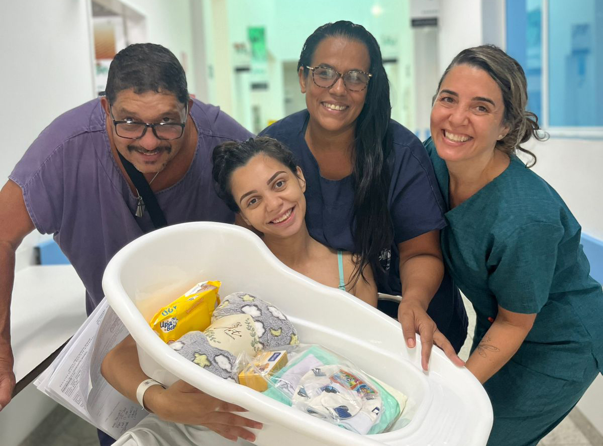 Nasce primeira bebê de 2025 da maternidade do HPM