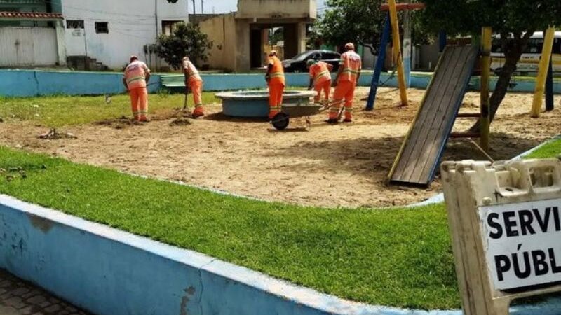 Prefeitura trabalha para reformar todas as praças de Rio das Ostras