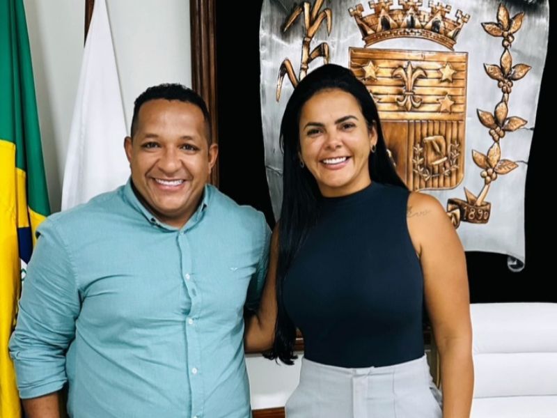 Secretário de Miguel Pereira visita prefeita de Silva Jardim, Maira Figueiredo