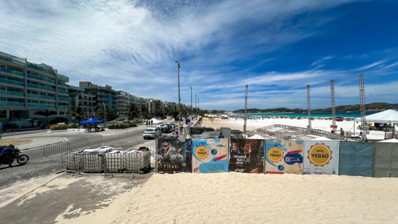 Trânsito na Praia do Forte, em Cabo Frio, sofre alterações para realização do Sesc Verão a partir desta quinta (6)