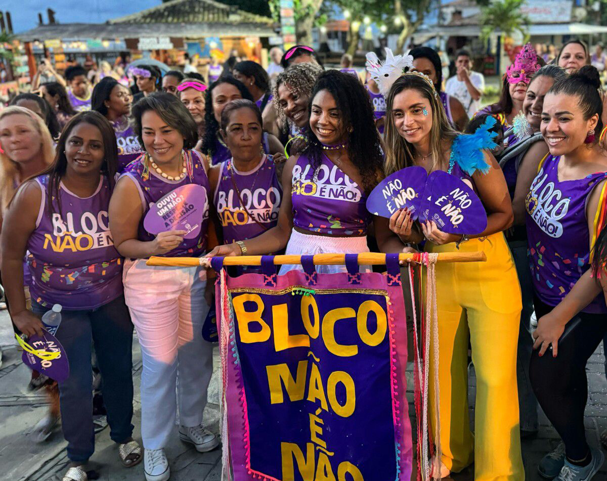 Bloco ‘NÃO É NÃO’ combate assédio no Carnaval de Búzios