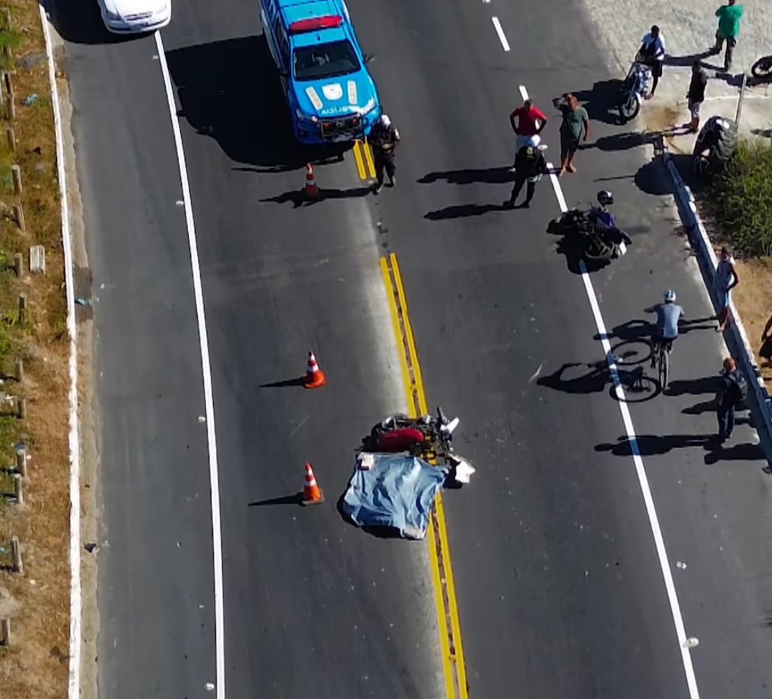 Tragédia na RJ-140: um motociclista morre e outro fica gravemente ferido em acidente em Cabo Frio